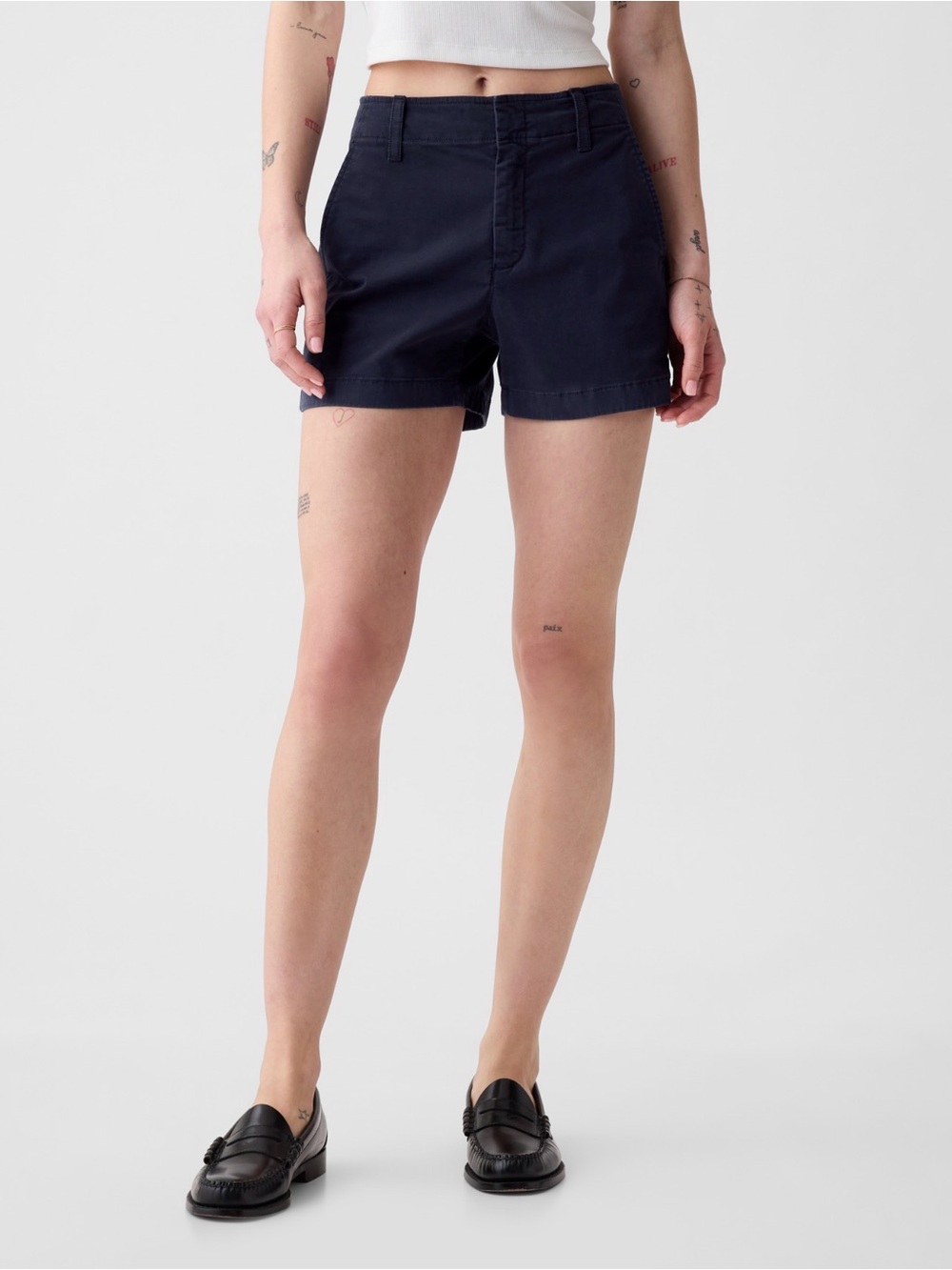 GAP Downtown Khaki Shorts - Navy Blue - 4P